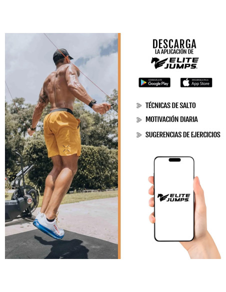Cuerda de Salto Pesada EliteSRS 2.44m para Fitness y MMA
