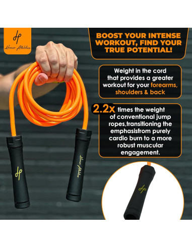 Cuerda de Salto Pesada Honor Athletics 0.5kg 3m Ajustable