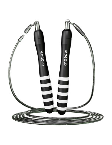 Cuerda de Salto Ajustable MOGOLD con 2 Cables para CrossFit