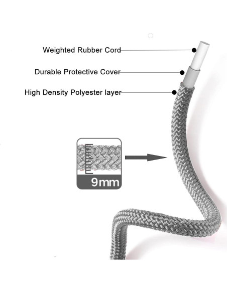 Cuerda de Salto con Peso Gaoykai Ajustable 3.05m PVC