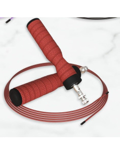Cuerda de Salto TUUTIE Ajustable para Fitness y Cardio - Rojo 2