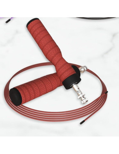 Cuerda de Salto TUUTIE Ajustable para Fitness y Cardio - Rojo