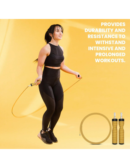 Cuerda de Salto TUUTIE Ajustable para Fitness y Cardio - Rojo