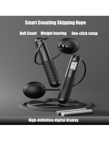 Cuerda de Saltar Digital Ajustable Genérico con Contador LCD