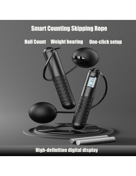 Cuerda de Saltar Digital Ajustable Genérico con Contador LCD