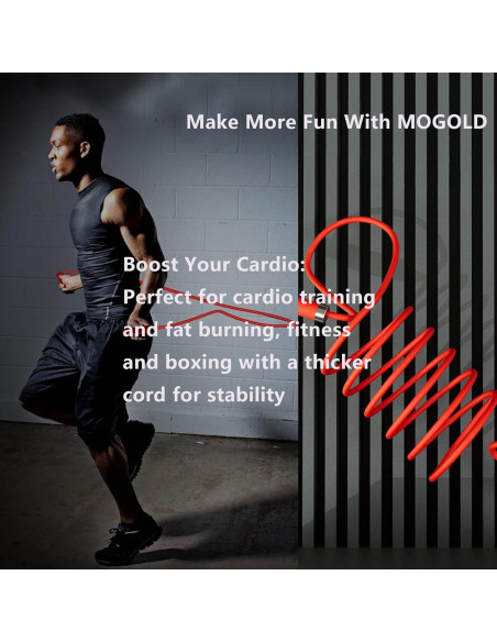 Cuerda de Salto Ajustable MOGOLD PVC Antienredos 3m