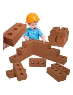 35 Bloques de Construcción EVA 20x10x6 cm para Niños