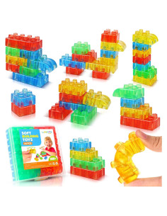 Bloques de Construcción Suaves LESONG 24PCS para Niños 18m+