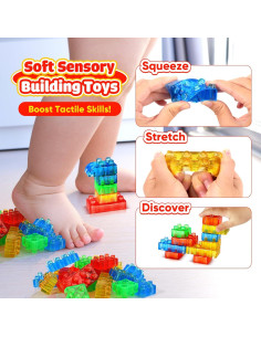 Bloques de Construcción Suaves LESONG 24PCS para Niños 18m+ 2