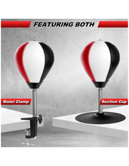 Bolsa de Boxeo de Escritorio YORWHIN con Ventosa y Resorte