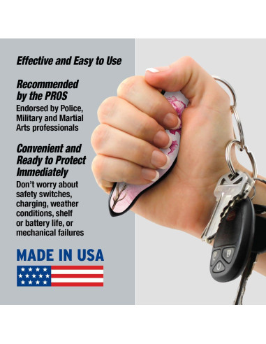 Kit de Defensa Personal MUNIO - Kubotan Portátil Rosa