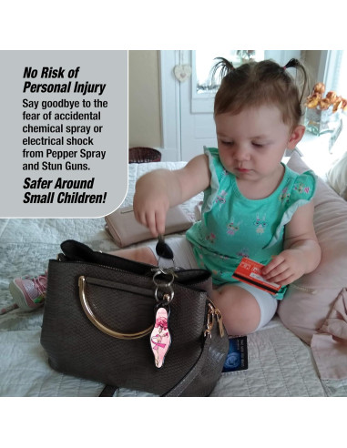 Kit de Defensa Personal MUNIO - Kubotan Portátil Rosa