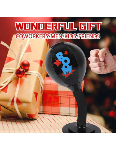 Bolsa de Boxeo de Escritorio DR.YYDF con Resorte y Ventosa