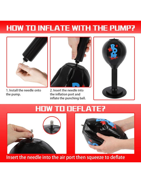 Bolsa de Boxeo de Escritorio DR.YYDF con Resorte y Ventosa