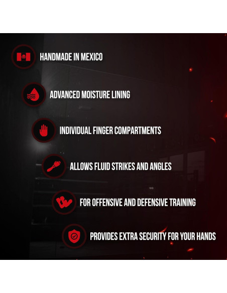 Guantes de Boxeo CLETO REYES Curvados para Entrenamiento Rojo