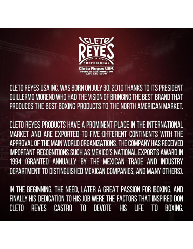 Guantes de Boxeo CLETO REYES Curvados para Entrenamiento Rojo