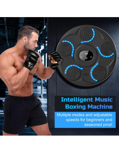 Máquina de Boxeo Musical YHR con Guantes - 5 Objetivos, Bluetooth