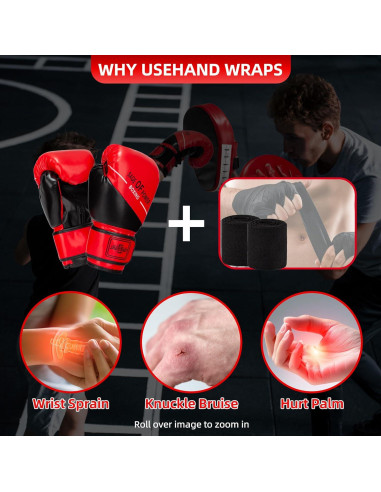 Set de Guantes de Boxeo ZERUIDM para Niños 4-en-1