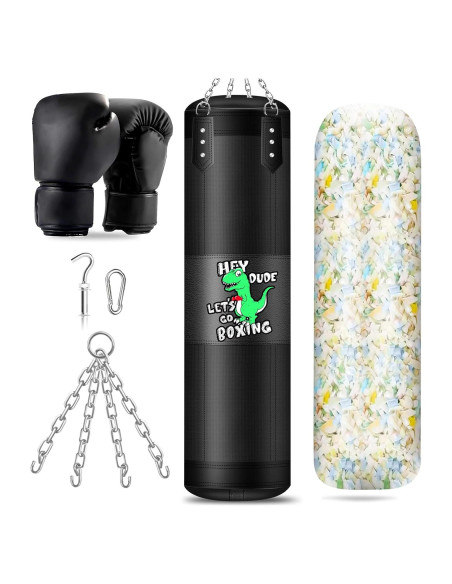 Saco de Boxeo para Niños YORWHIN 2.7ft con Guantes 6oz