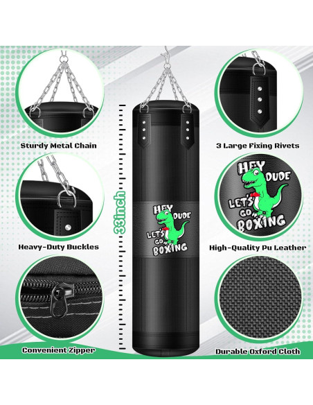 Saco de Boxeo para Niños YORWHIN 2.7ft con Guantes 6oz