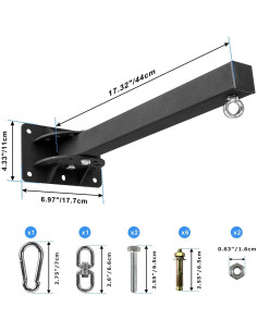 Soporte de Pared para Saco de Boxeo KSWLOR WM-1211 Ajustable 2