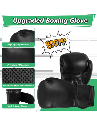 Saco de Boxeo para Niños YORWHIN 2.7ft con Guantes 6oz