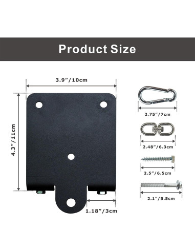 Soporte para Saco de Boxeo Pesado YZZHAJ Montaje en Pared