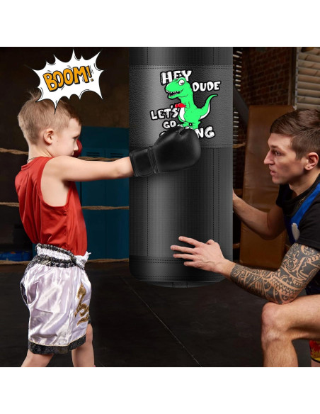 Saco de Boxeo para Niños YORWHIN 2.7ft con Guantes 6oz