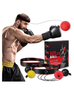 Conjunto de Boxeo KTEBO con 4 Pelotas y 2 Bandas Ajustables