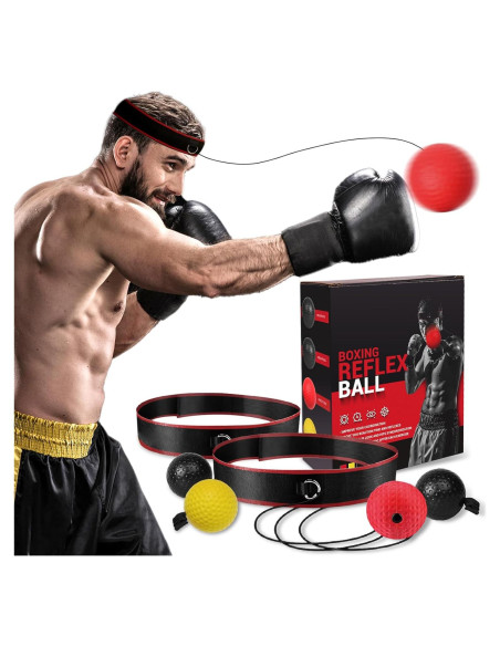 Conjunto de Boxeo KTEBO con 4 Pelotas y 2 Bandas Ajustables Conjunto de Boxeo KTEBO con 4 Pelotas y 2 Bandas Ajustables