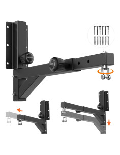 Soporte para Bolsa de Boxeo Ajustable Azunz 800 lbs Metal Negro