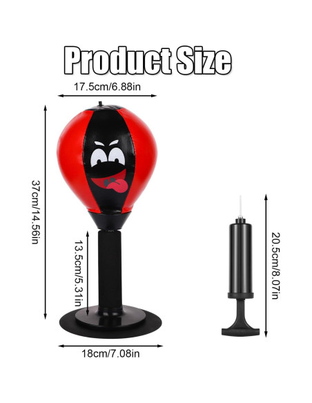 Bolsa de Golpes de Escritorio BOXOB con Ventosa - Alivio de Estrés