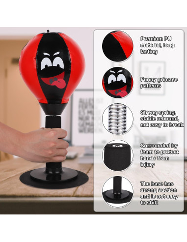 Bolsa de Golpes de Escritorio BOXOB con Ventosa - Alivio de Estrés