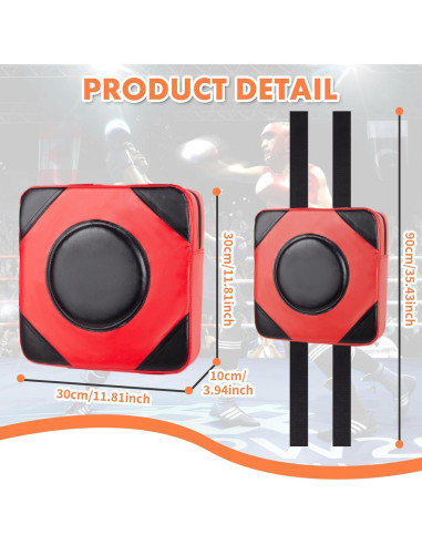 Almohadilla de Boxeo LuiceABC 30x30cm Ajustable para Pared