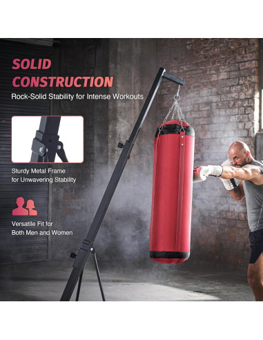 Soporte para Saco de Boxeo ZELUS HBS-N17U-BK Ajustable