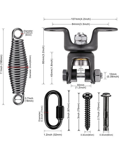 Soporte para Saco de Boxeo BeneLabel con Resorte 158.8 kg