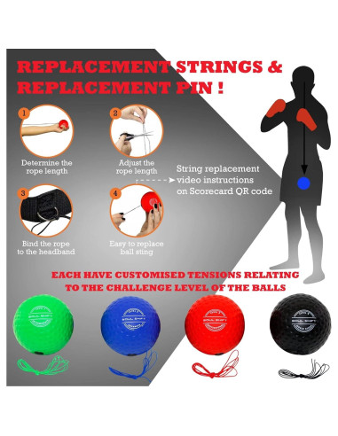 Bola de Reflexión de Boxeo Soul Shift - Paquete Familiar con Gafas