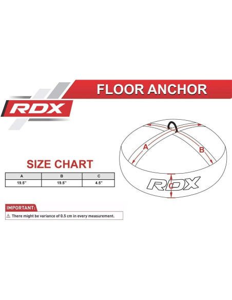 Ancla de Suelo RDX para Bolsa de Boxeo Doble Extremo 45cm
