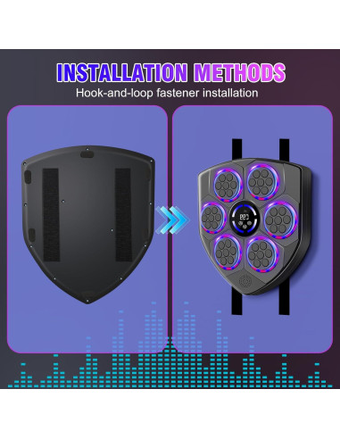 Máquina de Boxeo Musical YORWHIN con Guantes y Bluetooth