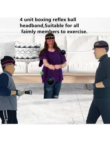 Conjunto de entrenamiento de boxeo KANGHUANG con 4 bolas y guantes