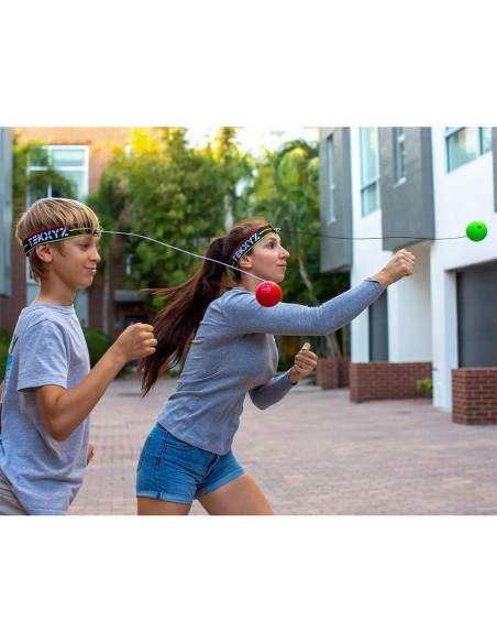 Paquete Familiar de Pelotas de Boxeo TEKXYZ - 4 Pelotas de Reflexión