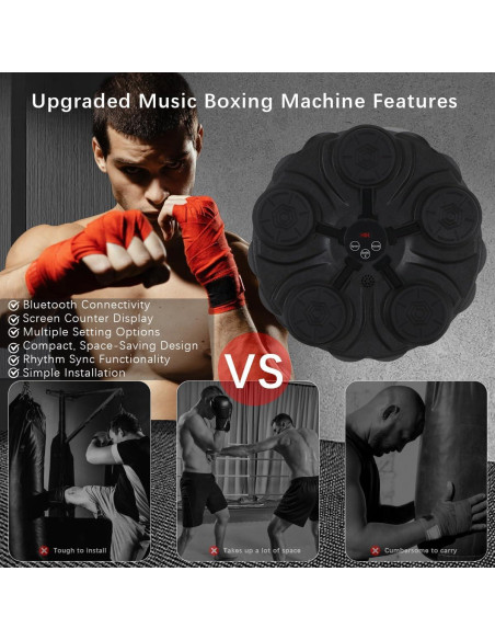 Máquina de Boxeo Musical SHENGSHI MBM1500 con Guantes - Entrenador Interactivo para Adultos y Niños Máquina de Boxeo Musical SHENGSHI MBM1500 con Guantes - Entrenador Interactivo para Adultos y Niños