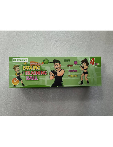 Paquete Familiar de Pelotas de Boxeo TEKXYZ - 4 Pelotas de Reflexión