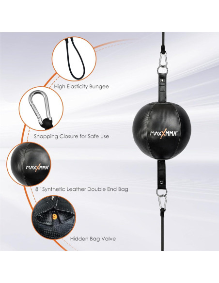 Bola de Doble Extremo MaxxMMA con Bomba y Accesorios