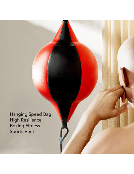 Saco de Boxeo Doble Extremo Fockety PU Ajustable 17cm