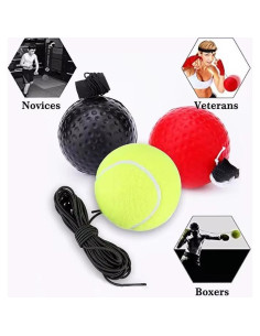 Set de Bola de Reflejos Genérica para Boxeo y MMA - 3 Bolas 2