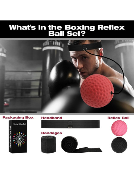 Bola de Reflexión de Boxeo Genérico con Envolturas - 2 Niveles