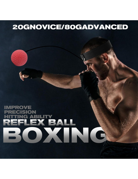 Bola de Reflexión de Boxeo Genérico con Envolturas - 2 Niveles