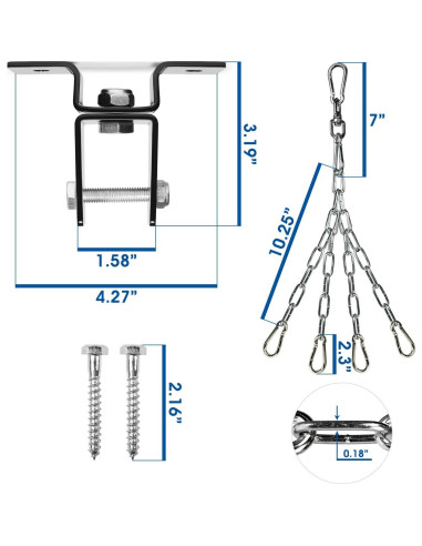 Soporte Giratorio para Saco de Boxeo Yes4All - 68 kg