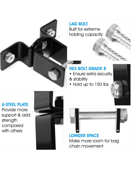 Soporte Giratorio para Saco de Boxeo Yes4All - 68 kg